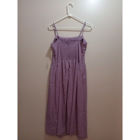 *NWT* Good Threads Lavender Spring Summer Midi Dress Size L - Picture 4 of 4